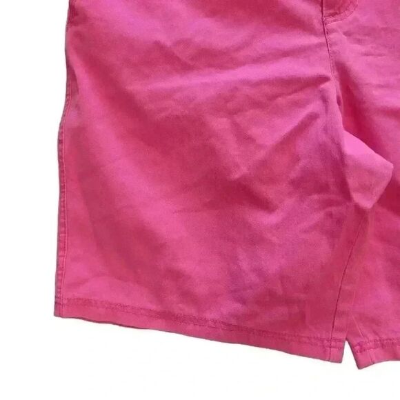 Faded Glory Women's Washed Racy Pink Cotton Classic Fit Shorts NEW - Picture 4 of 9
